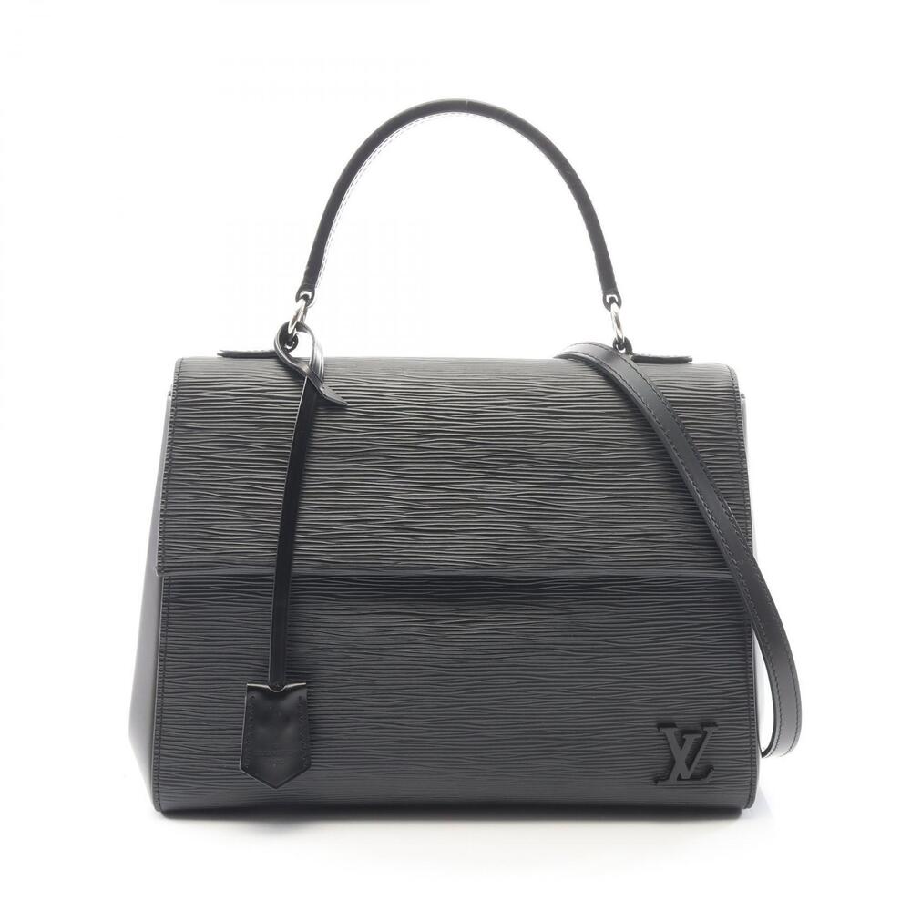 Louis Vuitton Cluny Epi Noir Black Handbag Leather Bag Black